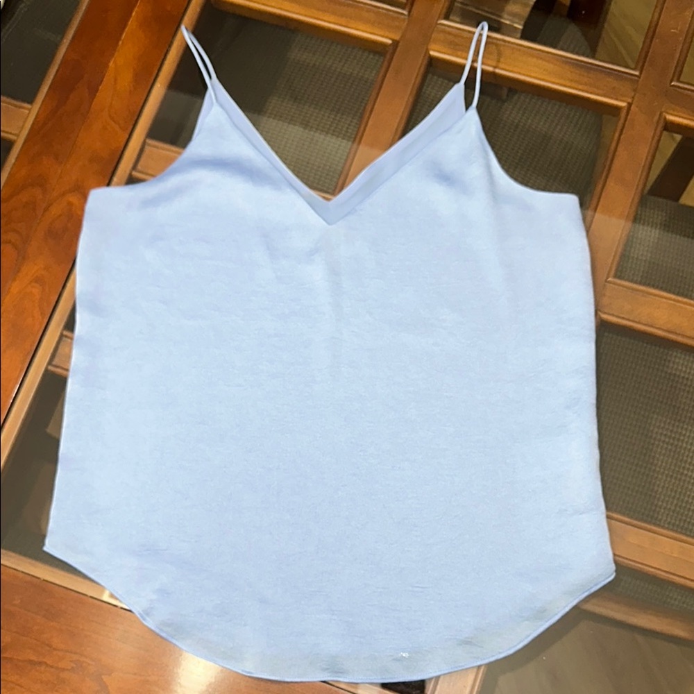 Express Downtown Light Blue Satin and chiffon Women's Camisole Top